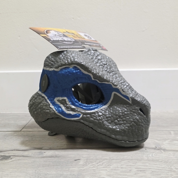 Jurassic World Park VELOCIRAPTOR BLUE Raptor Dinosaur Dino Mask - Picture 3 of 6